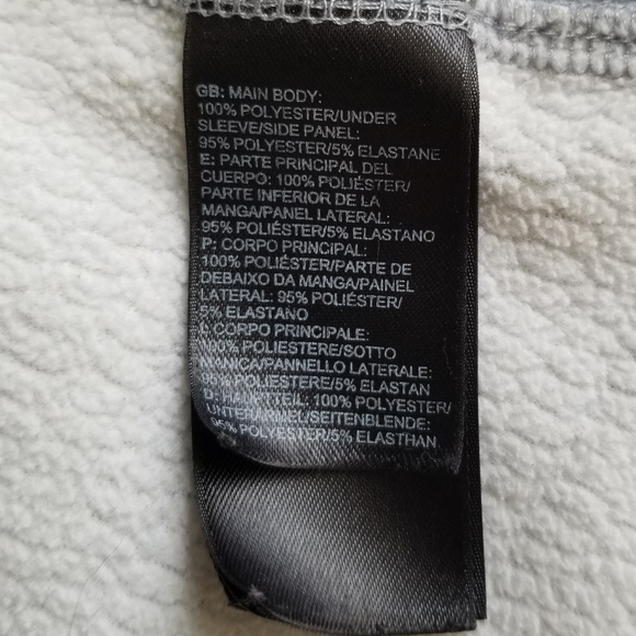 The North Face Momentum Fleece Full Zip Jacket Size Medium In Gray - Picture 11 of 11